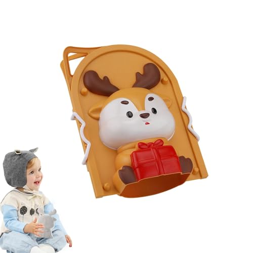 laxreheye Juguetes de nieve para niños pequeños, juguetes de nieve - Divertidos moldes de nieve de Navidad e invierno, reutilizables al aire libre para niños pequeños con mango, juguetes de nieve para