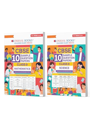 Oswaal CBSE 10 Sample Question Papers Class 9 Mathematics & Science (Set of 2 Books) for 2026 Exam | Strictly as per Latest Syllabus, Recommended by Topper's Includes Solved Papers & Mind Maps