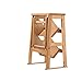LILIS Tabouret Escabeau Pliant Échelle Étagère Tabouret En Bois Tabouret Escabeau Stepladder 3 Marches
