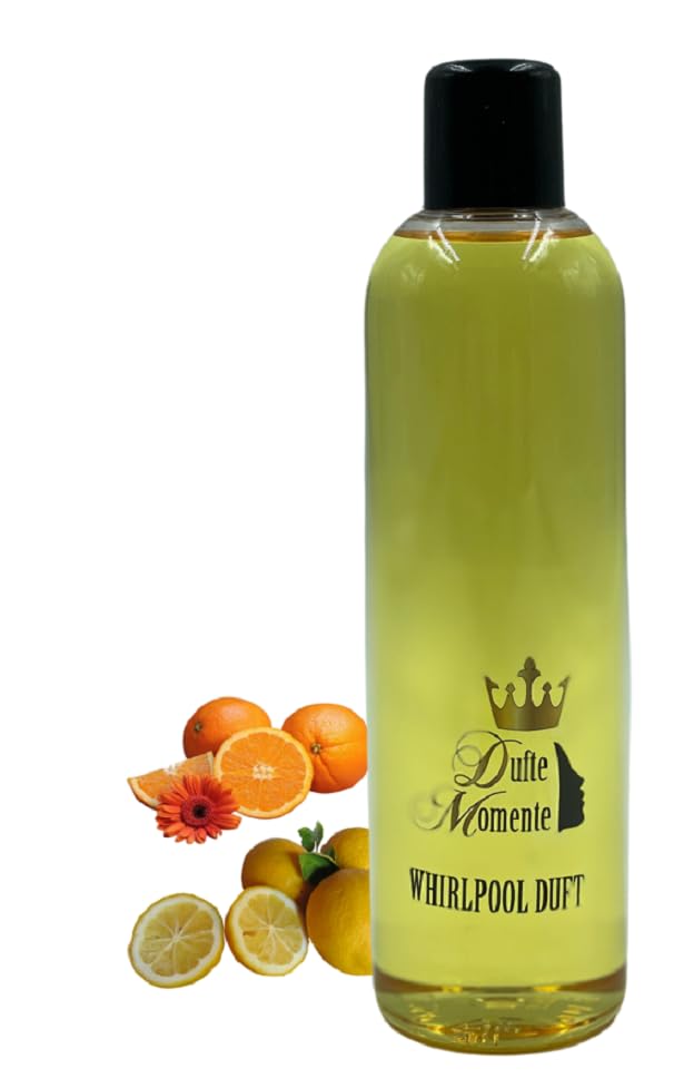 Dufte Momente | Whirlpool Duft 260ml | Orange - Citrus | mit naturreinen und natürlichen ätherischen Ölen | kein Schaum | vegan und ohne Tierversuche