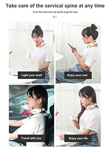 Massagers For Neck And Shoulder With Heat Deep Tissue 4D Floating Kneading Pillow, Electric Back Massage Machine With Four Massage Heads, Cervical Massager For Relieve Muscle Pain #TOP4