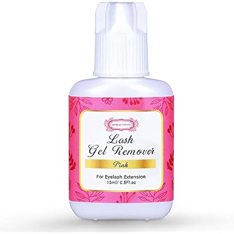 Eyelash Extension Lash Gel Remover Pink 15 ml/Quickly and Easily Removes Eyelash Extension Adhesive/Fast Dissolution Time Cover