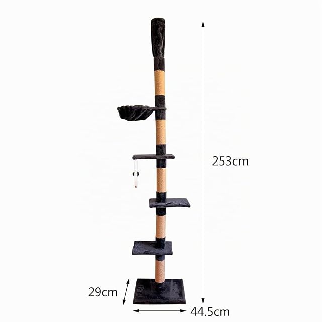 Foto 2 de 8 de Rascador de Pared Árbol Modular XXL de Montaje en Muro Estructura Vertical para Gatos Activos Ahorra Espacio…