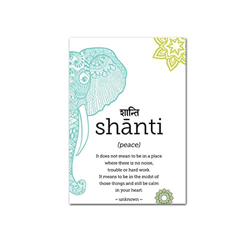 Tableau decoration murale yoga namaste pour salon zen