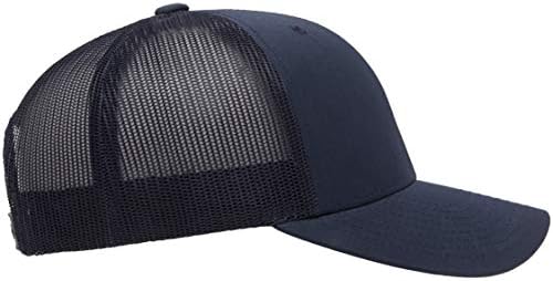 Yupoong YP Classics Retro Trucker Cap, Navy, One Size — view 5
