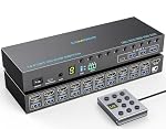 camgeet – 10 Port KVM Switch HDMI 4K@60Hz, Simulation EDID, 10 PC 1 Mo