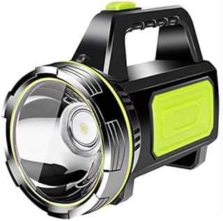 Flashlight LED Searchlight 2 Modes 1500LM Light Handheld Lamp White Light Rechargeable Led Searchlight Lantern Outdoor Emergency Flashlight Camping Work Light
