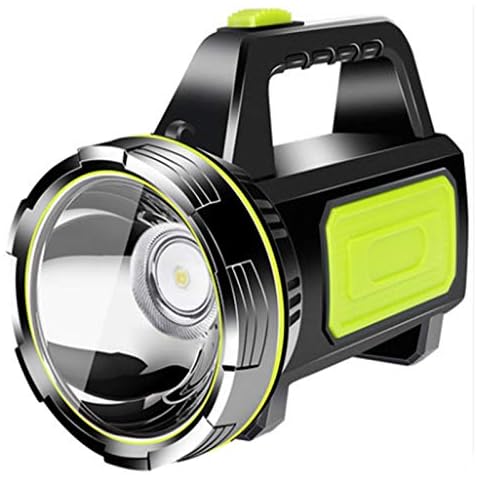 Flashlight LED Searchlight 2 Modes 1500LM Light Handheld Lamp White Light Rechargeable Led Searchlight Lantern Outdoor Emergency Flashlight Camping Work Light Cover