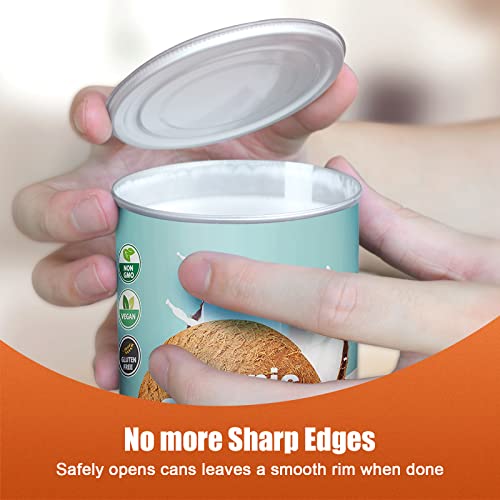 Electric Can Opener, No Sharp Edge Can Opener, Open Your Cans With A Simple Push Of Button, Food-Safe And Battery Operated Can Opener, Kitchen Gifts For Arthritis And Seniors #TOP1
