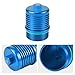 Bevinsee Transmission Oil Filtrar Housing Compatible with A3 S3 TT 6-speed Compatible with VW Golf GTI Jetta Passat DSG DQ250 Replace 02E305045 Aluminum Blue