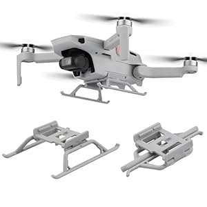 Craznick Mini 4K/2/2 SE/SE Landefüße Faltbare Landing Gear Erweiterungen Fahrwerk Landegestell Schnellverschluss-Verlänger... für DJI Mini 4K 2 SE Drohnen Zubehör