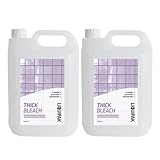 Liquipak Thick Bleach 2x5 L – Extra Strong Toilet Cleaner, Professional Household Use, Limescale Remover, Bathroom and Kitchen Cleaning Solution, Professional Strength 10 Litre Bottle