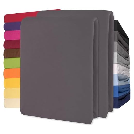 NatureMark Jersey Spannbettlaken, Spannbetttuch 100% Baumwolle in vielen Größen und Farben MARKENQUALITÄT ÖKOTEX Standard 100 | 140 x 200 cm - 160 x 200 cm - anthrazit grau 7 CelinaTex Jersey Spannbettlaken 180x200-200x200cm anthrazit grau 100% Baumwolle gekämmt bis 26cm Matratzenhöhe Oeko-TEX