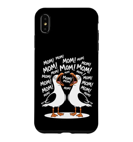 Mom Life Seagulls Yelling MOM! �ʔ����f�U�C�� �X�}�z�P�[�X iPhone XS Max �p
