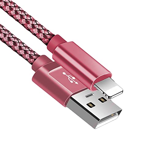 Brand-Tech for iphone Charger Cable, Fast Charger Charging Cable Nylon Braided with Metal Connector for iPhone 14/13/12/11/Pro/Xs Max/X/8/7/Plus/6S/6/SE/5S (2 Meter)
