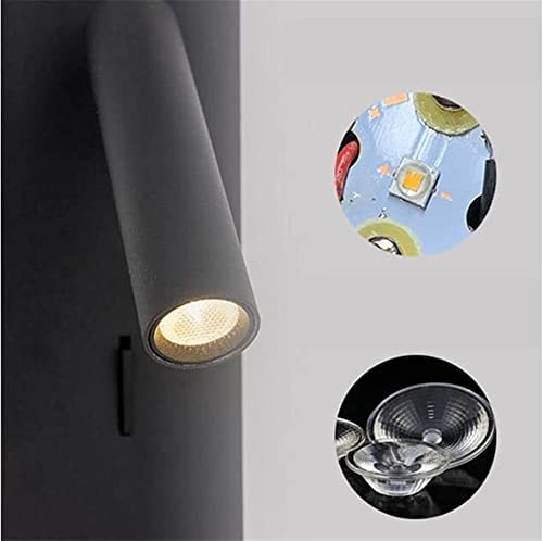 Foco ajustable de lectura con puerto USB para dormitorio moderno 5