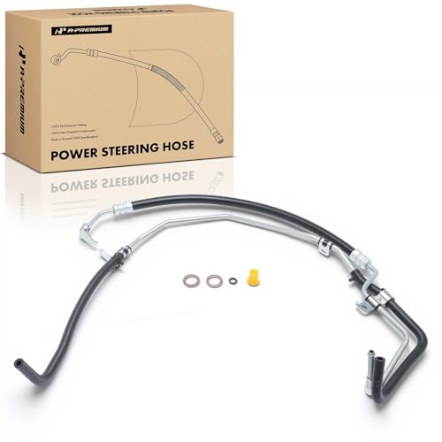 A-Premium Power Steering Pressure & Return Hoses Line Assembly Compatible with Toyota Tacoma 2005-2014, 4.0L, with O-ring & Washer, Rack to Cooler