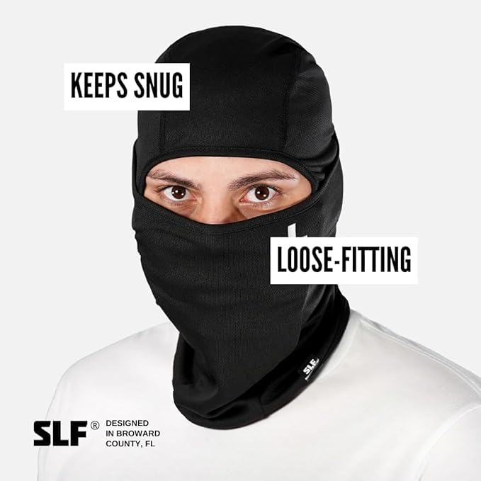 Image of SLEEFS Balaclava Face Mask Men & Women - Loose Fit, Breathable Ski Mask Shiesty for Football, Cycling - All Weather Use