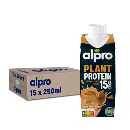 Alpro - Alpro - Boisson végétale - Soja protéine goût caramel café - 250ml - Lot de 15x250ml