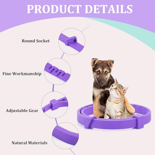 4er-Pack Beruhigendes Halsband für Katzen, Beruhigungshalsband Für Hunde verstellbares Beruhigende Halsbänder Beruhigungsmittel Lindert Angst Bei Katze Und Hunden Calming Collar Anti Stress Katzenhals