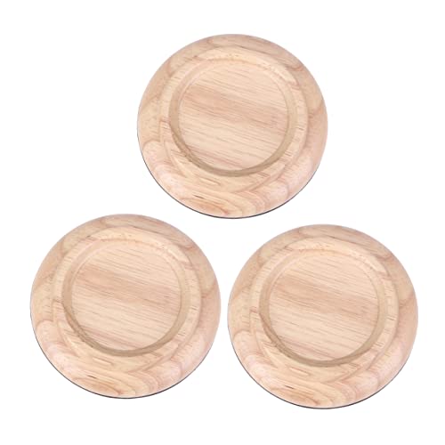 Toyvian Piano Caster Cups 3pcs Grand Piano Mats Eva Non-slip Bottom Soundproof and Sturdy
