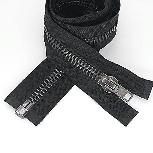 #10 28 Inch Separating Jacket Zippers Heavy Duty Metal Zipper Black Nickel For Diy Sewing Crafts Jacket Coat,1Pc/Pack,Shunli #TOP29