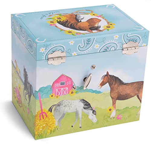 Jewelkeeper Horse Jewellery Storage Music Box & Little Girls Jewellery Set - 3 Horse Gifts For Girls, Musical Jewellery Box, Childrens Jewellery Box, Gifts For Kids #TOP7