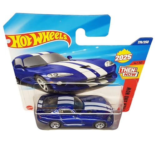 Image of Hot Wheels 2013 SRT Viper Then and Now Ages 3 Years and Up 214 /250 (Blue)
