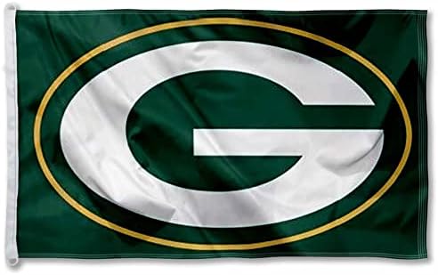 Green Bay Packers Logo Flag Outdoor Indoor 3×5 Foot Banner