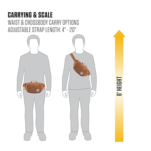 Image of Carhartt Classic Adjustable Sling Bag, Durable, 600-Denier Water Resistant Hip Pack