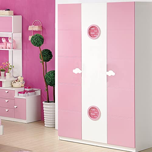Nifocc 6 Stück Kinderzimmer Schrankknöpfe Wolken Form Schubladeknöpfe Weiche Gummi Möbelgriff Knöpfe für Schränke Schubladen Kleiderschrank Kommode - Weiß