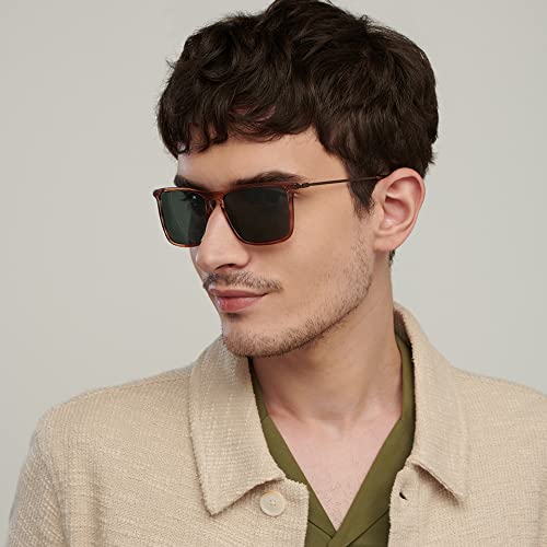 Image of VINCENT CHASE EYEWEAR By Lenskart | Full Rim Square Stylish Sunglasses | Polarized And UV Protected | For Men And Women | Large | Vc S13982