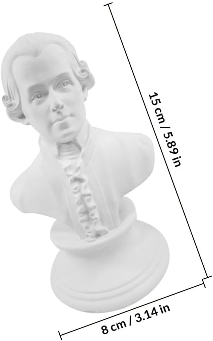Classic Classical Bust Statue in Synthetic Resin for Table Display