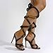 IBDPOSH Camo Rope Lace Up Heels for Women Sexy Camo Sandals with Straps Chic Open Toe Stiletto Heel for Fashion Forward Elegance Shoes