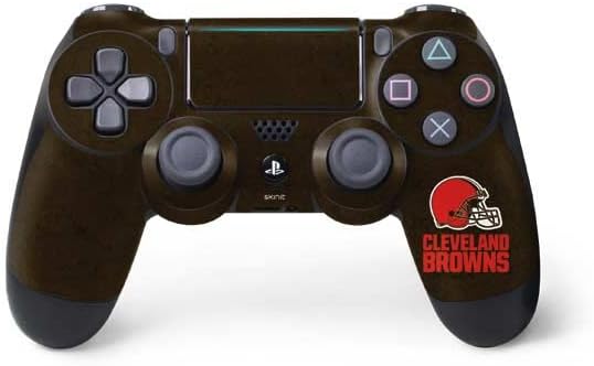 Vista 31 de Skinit Calcomanía para juegos compatible con PS4 Pro/Slim Controller, diseño de logotipo grande de Cleveland Browns con licencia oficial de la NFL