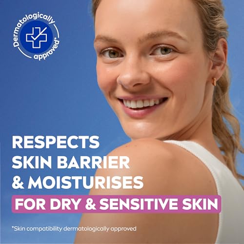 NIVEA Caring Cleansing Cream(150ml), Gentle Face Cleanser for Smooth, Healthy Complexion, Face Wash for Dry and Sensitive Skin
