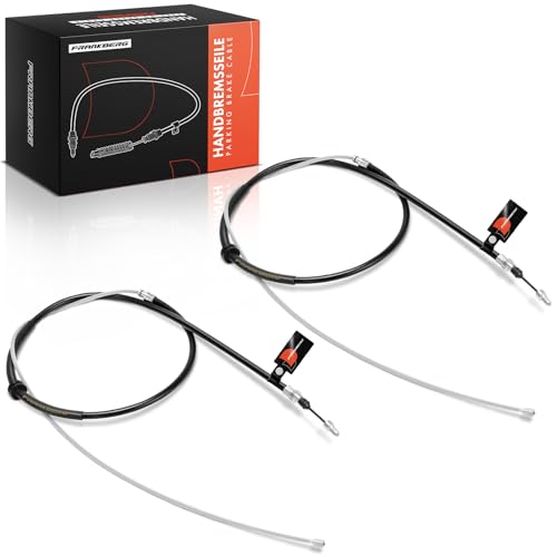 Frankberg 2x Handbrake Cable Parking Brake Rear Disc brake Compatible with M.e.g.a.n.e III Estate Van KZ0/1 M.e.g.a.n.e III Grandtour KZ0/1 Replace# 364000005R