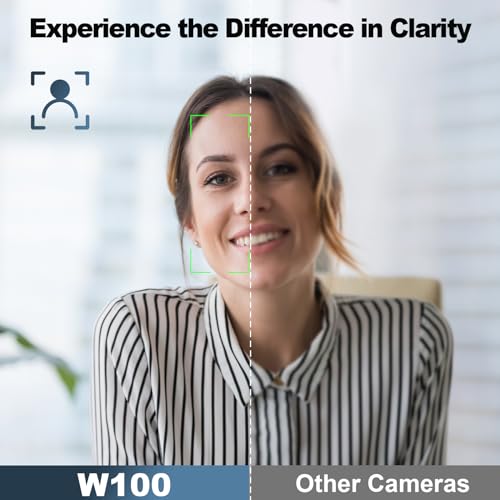 NBD 2K Webcam for PC & Laptop, Autofocus Computer Camera with Remote Control, 2 AI-Noise Canceling Microphones, Stereo Mics, Adjustable Field of View, Low-Light Correction, Built-in Privacy Cover W100 by NBDDIGITAL - Image 2