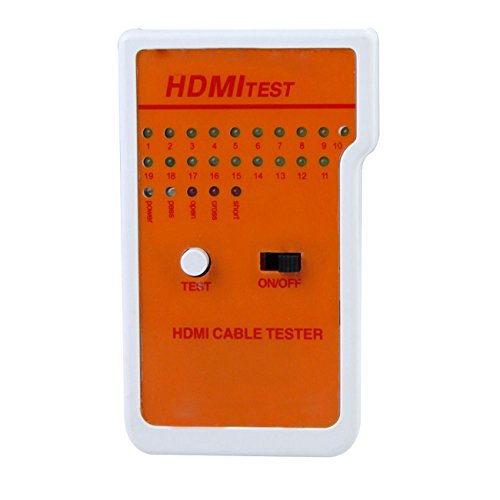 Optimal Shop Portable 9 LED Indicators HDMI High Definition Cable Tester Tool with Storage Case T0708 T15 - Thumbnail 2