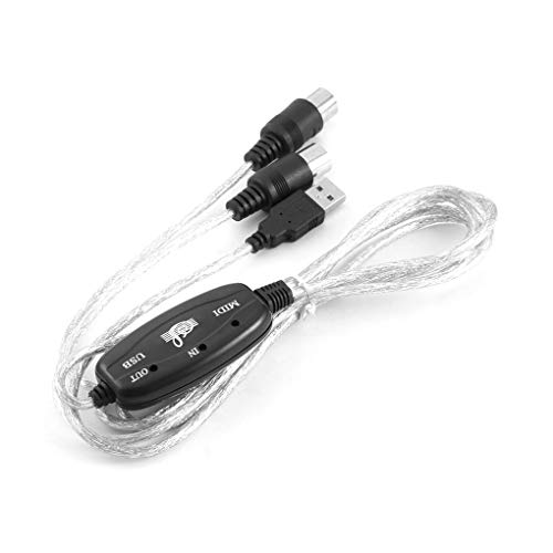 Adaptateur Clavier vers PC USB in-Out MIDI Interface d'enregistrement de Musique convertisseur de Musique Ligne d'édition MIDI vers câble USB