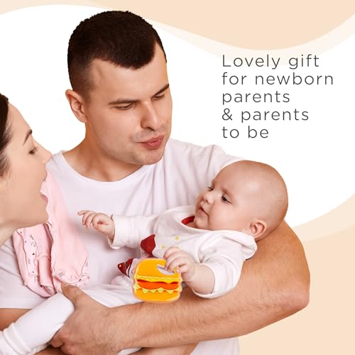 Image of Mee Mee Multi-Textured Soft Silicone Teether (Orange)