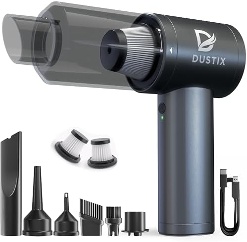 Handheld Car Vacuum Cleaner & Air Blower Cordless – Mini Powerful...
