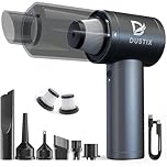 Car Hoover Cordless Portable 12000Pa, 2 Speed, Handheld Vacuum Cleaner Mini Hover, Lightweight Hand Held, Cleaning Kit Blower Inflator Deflator with Accessories