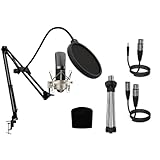 BRAZO AJUSTABLE: El micrófono tiene un brazo de tijera ajustable para un montaje efectivo en una mesa, estante o mostrador. La tapa de espuma a prueba de viento con amortiguador y filtro a prueba de explosiones reduce efectivamente el ruido causado por vibraciones innecesarias o chasquidos.