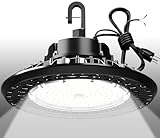 277 mc cable  G GJIA Led High Bay Light 240W 36000LM 5000K UFO ETL Listed Commercial Lights 150LM/W 1-10v Dimmer High Bay LED Light Warehouse Workshop 6\' Cable 100-277V