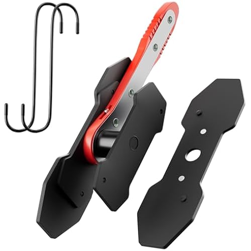 MAYESAR Brake Caliper Compression Tool, Caliper Piston Compressor Tool With Additional 2 pcs Large Steel Plate and 2 Hooks, 360°Adjustable Brake Caliper Tool for Single Twin Quad Piston Calipers (Red)