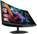Sceptre Curved 24-inch Gaming Monitor 1ms 100Hz 1500R DisplayPort HDMI X2 Eye Care 100% sRGB Build-in Speakers, Machine Black 2025 (C248W-FW100T Series)