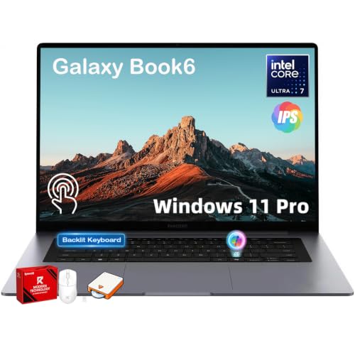 Samsung Galaxy Book6 16�C���` �^�b�`�X�N���[���m�[�g�p�\�R�� 2026�ACopilot+ PC�AIntel Ultra 7�B | 16:10 120Hz FHD+ LED�A�r�W�l�X�pAI�m�[�g�p�\�R���A�o�b�N���C�g�t��KB�A16GB