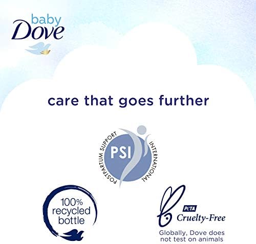 Baby Dove 민감한 스킨 케어 바디 로션, 섬세한 아기 피부용 풍부한 수분 24시간 모이스처라이저, 591.5 ml (20 액량 온스) (패키지는 다를 수 있음) — 사진 6