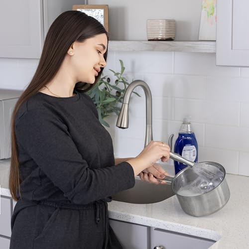 Fox Run Mutfak Fırçası, Bardaklar, Bardaklar, Tabaklar ve Tavalar için Paslanmaz Çelik Temizleme Fırçası, 26 cm - Görsel 2